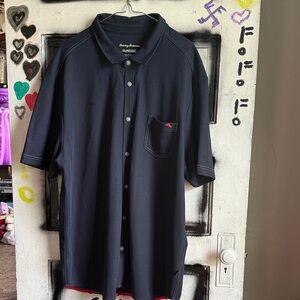 Tommy Bahama Men's Dark Blue Button Down Shirt